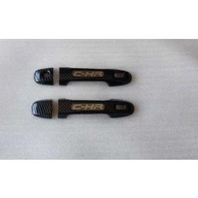 Toyota C-HR 2016-2019 Yazılı Kapı Kolu Kaplama Karbon