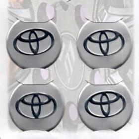 Toyota Gri Alüminyum Yapıştırma Jant Göbeği 4Lü 60mm