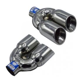 Universal Krom Egzoz Ucu Çiftli Açılı Çıkış 90×110 800-028