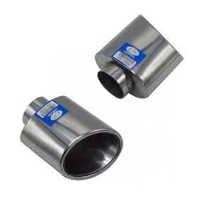 Üniversal Krom Egzoz Ucu Oval Açılı Sağ Çıkış 120×80 200-006R