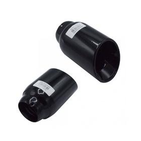 Üniversal Krom Egzoz Ucu Açılı Çıkış Siyah 101x140 700-005B