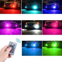 2 Adet Araba Ön Arka Sis Led Işık Far Lambası Uzaktan Kumandalı