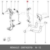 Megane 4-IV Duster 2-II Basınç Kaptör Hortumu 2.5 Dci K9K AdBlue 208742070R -Renault Mais
