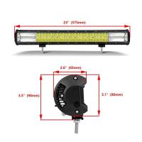 324W Düz Üniversal Yayıcı Delici Sis Lambası Led Bar