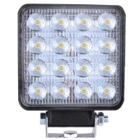 48W CRE Power Led Üniversal Kare Sis Lambası 16 Ledli Siyah