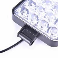 48W CRE Power Led Üniversal Kare Sis Lambası 16 Ledli Siyah