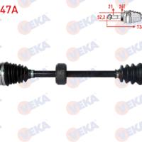 Clio 2-II Kango 1-I 2-II Ön Aks Komple Sağ Abs'siz Mekanik Yaylı (1998-2008) 7700110482 -Veka