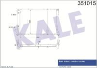 Espace 3-III Motor Su Radyatörü 2.2D G8T (Dizel) 7701040662 -Kale