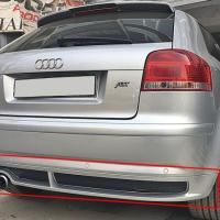 Audi A3 2003-2008 Tek Kapı Arka Tampon Eki