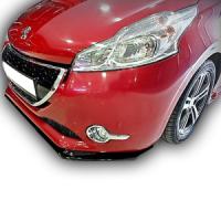 Peugeot 208 2012 - 2015 Uyumlu Yedek Parça Ön Lip Plastik Boyasız