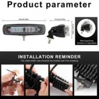 Off-Road Süper İnce 8D Lens 6 Ledli Led Kırmızı Çubuk Lamba