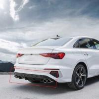 Audi A3 Sedan Uyumlu Yedek Parça Difüzör 2021+ Sağ Sol Çift Çıkış Piano Black
