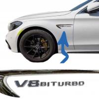 Mercedes V8 Uyumlu Yedek Parça Biturbo Yazı Ve Vent Takımı Nikelaj