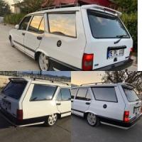 Fiat Uyumlu Yedek Parça Kartal Işıklı Spoiler Boyasız Fiber