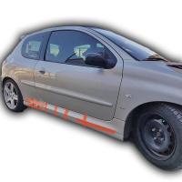 Peugeot 206 Uyumlu Yedek Parça Düz Model Marşpiyel (Plastik)