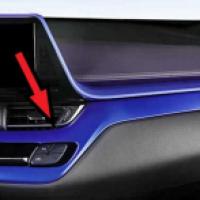 Toyota C-HR 2016-2019 Uyumlu Yedek Parça Konsol Alt Kaplama 2 Parça Mavi