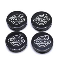 Volvo Uyumlu Yedek Parça Geçmeli Siyah 55/58 mm Jant Göbeği