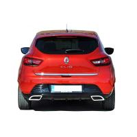 Renault Clio 4 Uyumlu Yedek Parça Egzoz Görünümlü Difüzör (Plastik)