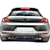 Volkswagen Scirocco 2009 - 2014 Uyumlu Yedek Parça Sağ Sol Çift Çıkış Difüzör (Plastik)