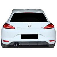 Volkswagen Scirocco Uyumlu Yedek Parça Makyajlı Soldan Çift Çıkış Difüzör (Plastik)