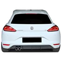 Volkswagen Scirocco Uyumlu Yedek Parça Makyajlı Soldan Çift Çıkış Difüzör (Plastik)