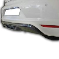 Volkswagen Scirocco Uyumlu Yedek Parça R Izgaralı Soldan Çift Çıkışlı Difüzör (Plastik)