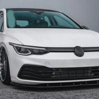 Volkswagen Golf 8 Uyumlu Yedek Parça Piano Black Ön Lip (Parlak Siyah) (Style-Life-İmpression Tampon İçin)