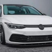 Volkswagen Golf 8 Uyumlu Yedek Parça Piano Black Ön Lip (Parlak Siyah) (Style-Life-İmpression Tampon İçin)