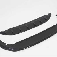 Volkswagen Golf 8 Uyumlu Yedek Parça Piano Black Ön Lip (Parlak Siyah) (Style-Life-İmpression Tampon İçin)