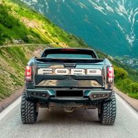 Fiat Fullback 2015+ Uyumlu Yedek Parça Arka Demir Koruma Ledsiz- Rear Bumper Black M20