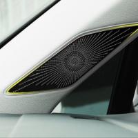 Volkswagen Golf 8 Uyumlu Yedek Parça İçin Uyumlu Harman Kardon Tweeter Kaplama - Titanyum Siyah (Life,Style,İmpression Paket için