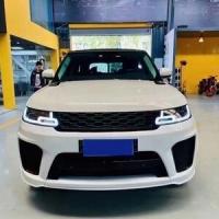Range Rover Sport 2014-2017 Uyumlu Yedek Parça İçin 2018+ Svr Facelift Body Kit (4 LENS FAR VE LED STOP DAHiL)