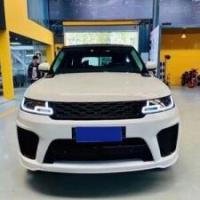 Range Rover Sport 2014-2017 Uyumlu Yedek Parça İçin 2018+ Svr Facelift Body Kit (4 LENS FAR VE LED STOP DAHiL)