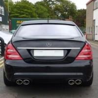 Mercedes W221 Uyumlu Yedek Parça AMG Spoiler Boyasız Plastik