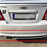 Chevrolet Aveo Uyumlu Yedek Parça Sedan Arka Tampon Eki