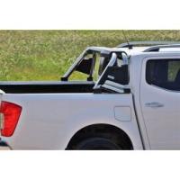 Nissan Navara 2010-2016 Uyumlu Yedek Parça (Double Plus Chrome) Poliüretan Krom Roll Bar AQM4WD PRB01
