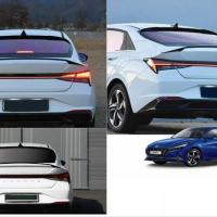 Hyundai Elantra 2021+ Uyumlu Yedek Parça Yüksek Spoiler - Piano Black (Parlak Siyah)