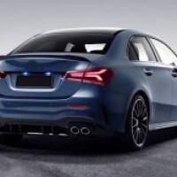 Mercedes W177 Sedan 2019+ Uyumlu Yedek Parça Difüzör & Egzoz Seti - Siyah Egzoz İle