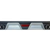 Toyota Corolla 2012-2018 İçin Uyumlu Yedek Parça Difüzör 4 Egzoz Siyah/Silver