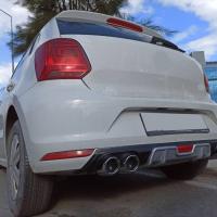 Volkswagen Polo MK5 2014-2017 Uyumlu Reflektörlü Silver Difüzör