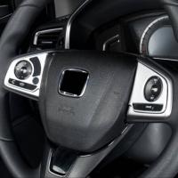 Honda Uyumlu Yedek Parça Civic FC5 2016-2020 İçin Uyumlu DIireksiyon Kaplaması 2 Parça - Silver