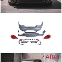 Panamera 2011-2013 İçin Uyumlu Arka Tampon + Stop Facelift