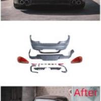 Panamera 2011-2013 İçin Uyumlu Arka Tampon + Stop Facelift