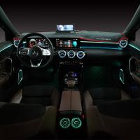 Mercedes CLA W118 / A W177 / B W217 / GLA W247 / GLB W247 Uyumlu Yedek Parça Işıklı Arka Havalandırma 64 Renk