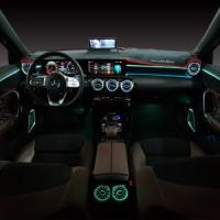Mercedes CLA W118 / A W177 / B W217 / GLA W247 / GLB W247 Uyumlu Yedek Parça Işıklı Arka Havalandırma 64 Renk