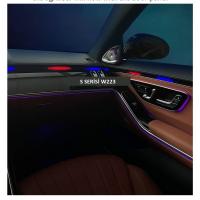 Mercedes S W223 2021+ Uyumlu Yedek Parça 64 Renk İç Ambiyans (Orijinal Trimleri ve Yürüyebilen Led)