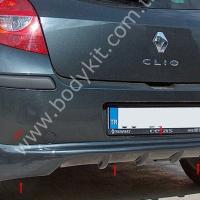 Renault Clio 3 Uyumlu Yedek Parça Arka Tampon Eki