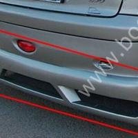 Peugeot 206 Uyumlu Yedek Parça Telli Arka Tampon Eki