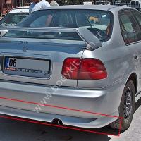 Honda Civic Uyumlu Yedek Parça 1 Arka Tampon Eki