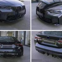 BMW 4 Serisi G22 M4 Uyumlu Yedek Parça Body Kit (Ön Arka Tampon Marşpiyel Panjur - Egzoz Set) 2 Kapı